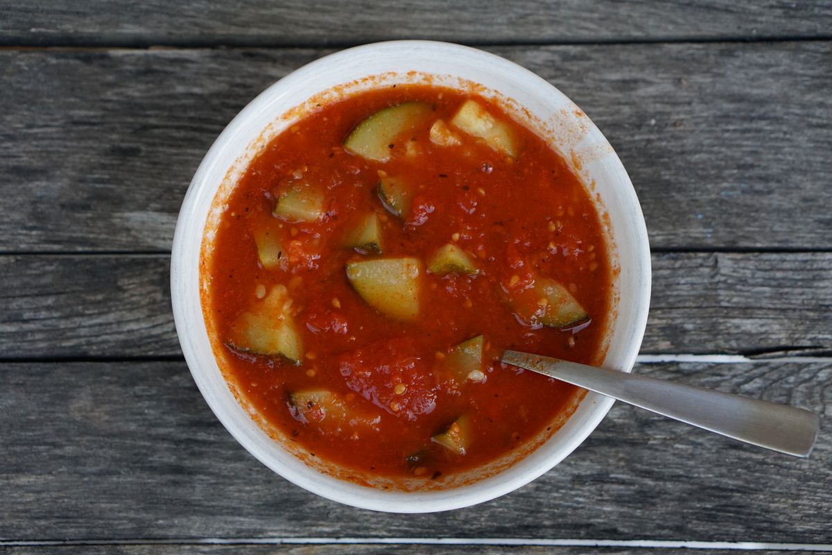 Tomato Zucchini Soup