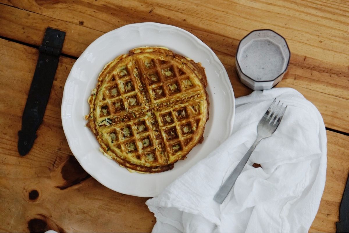 Zucchini Egg Waffle