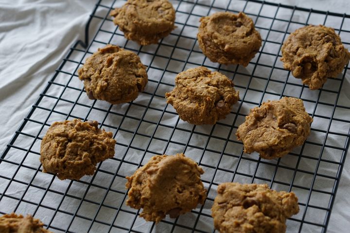 Pumpkin Oatmeal Chocolate Chip Cookies